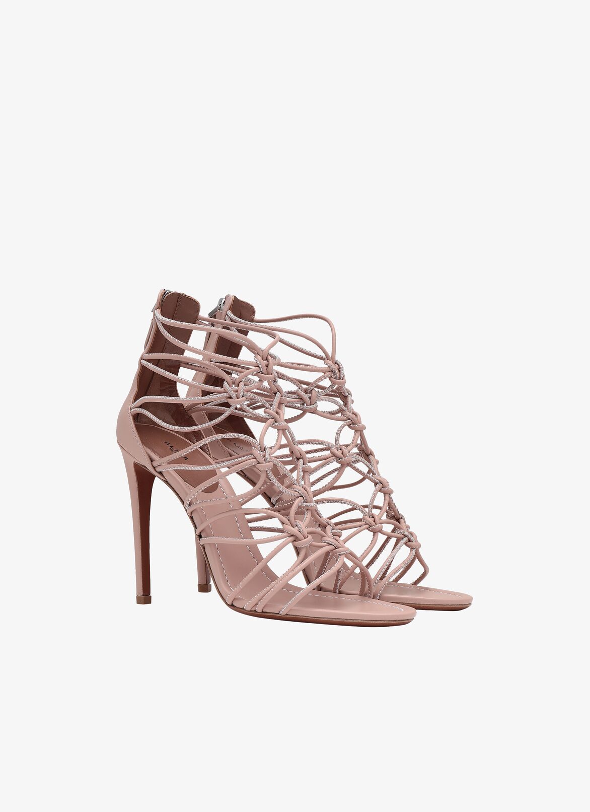 Stiletto Heeled Sandal ALAÏA NUDE/WHITE STILETTO HEELED SANDAL